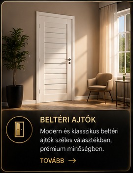Modern beltéri ajtó világos enteriőrben